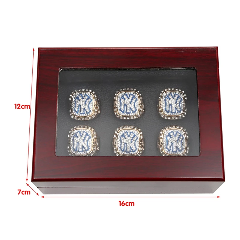 

Ring Box,Champion Ring Storage Jewellery Display Organizer 2/3/4/5/6X Slots Wooden Box Case Rings Storage 6 Slots