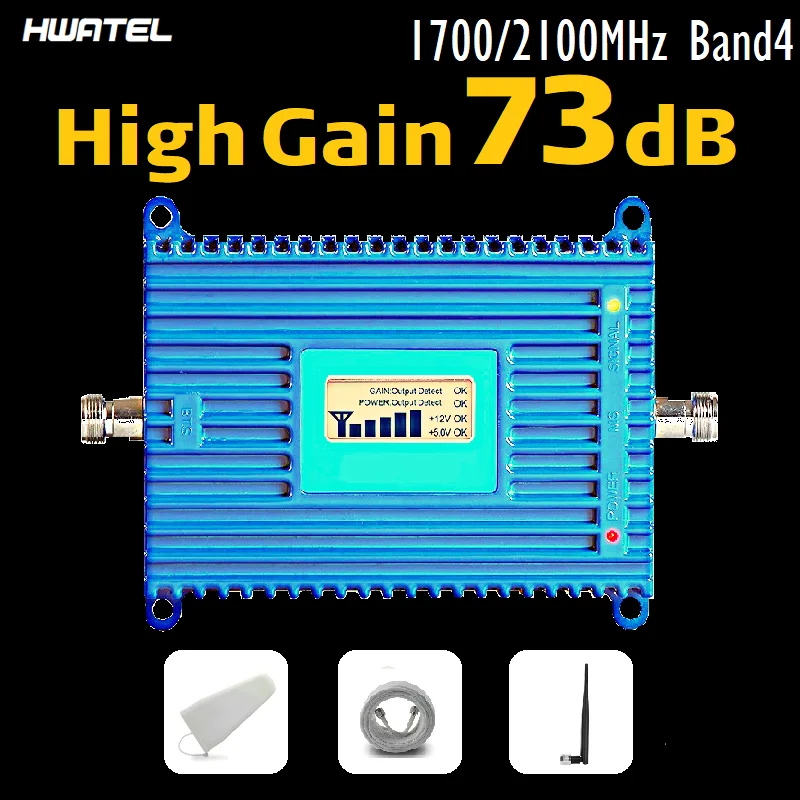 Усилитель сигнала 4G 1700 2100 MHz Band 4 BAND 66 сотового LTE B4 усилитель Интернет для