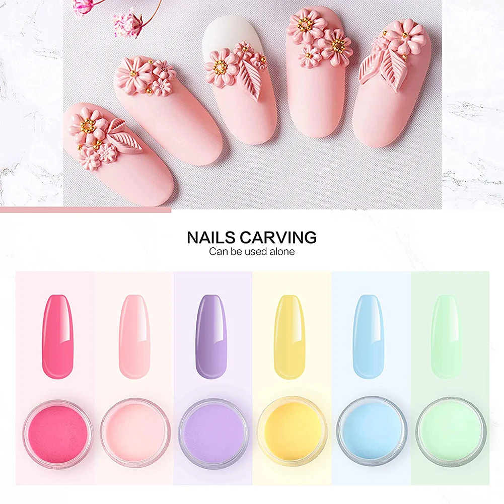 Acrylic Powder Nail Set Crystal kit Liquid with Brush Art Decoration Manicure Tools | Красота и здоровье