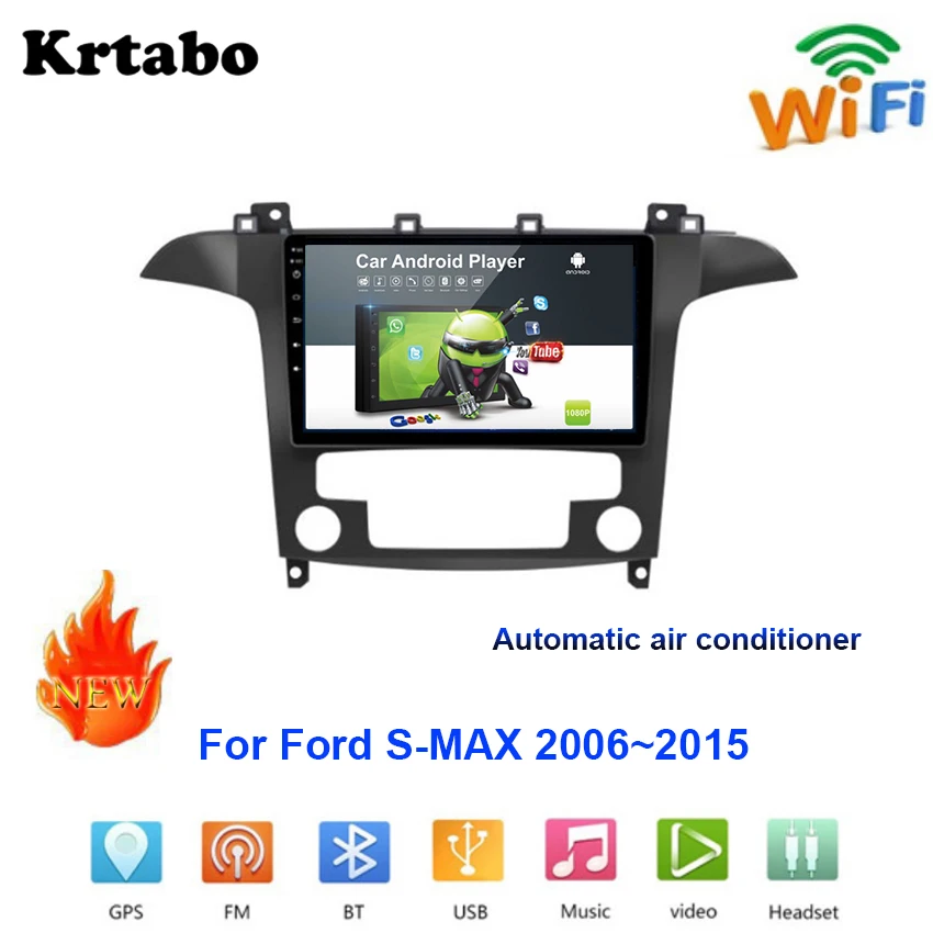 Автомобильный радиоприемник Android мультимедийный плеер для Ford S MAX 2006 ~ 2015 AT