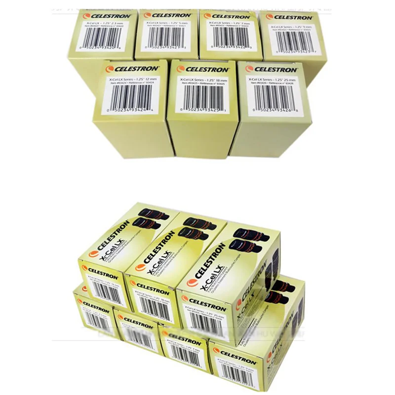 CELESTRON X-CEL LX 12mm Astronomical eyepiece 1.25-Inch 60 degrees, high-definition large field of view, rotating-up goggles