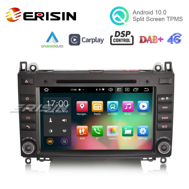 Erisin ES8121B 8 &quotAndroid 10 CarPlay автомобильная стереосистема WiFi BT DSP DAB + Navi для Mercedes Benz A/B Class