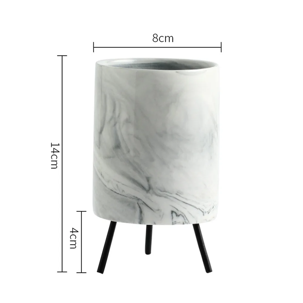 1 шт. керамическая ваза с мраморным узором железная скандинавский минимализм