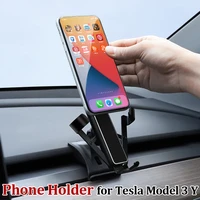 car mobile phone holder for tesla model 3 y 2021 2019 2020 air outlet clip mount gps stand navigation bracket accessories