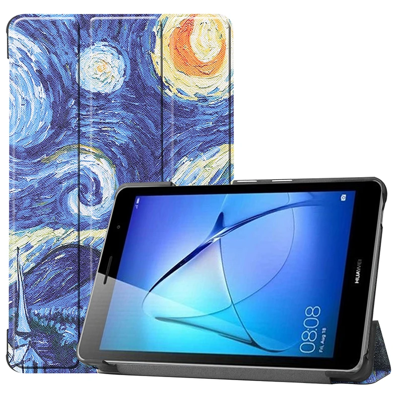 

MatePad T8 чехол с подставкой трехскладной чехол из искусственной кожи для Huawei Matepad T8 2020 чехол