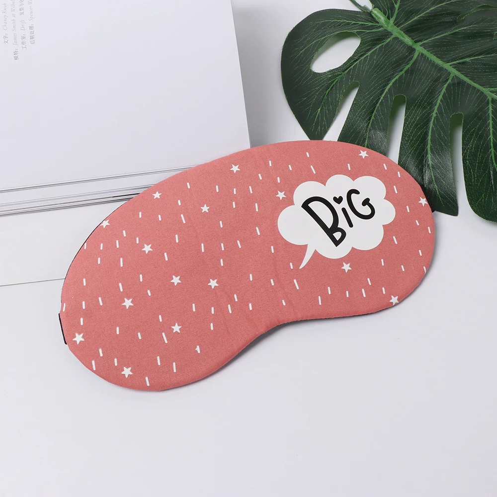Новый Милый хлопковый чехол для глаз с мультяшным рисунком маска сна креативный