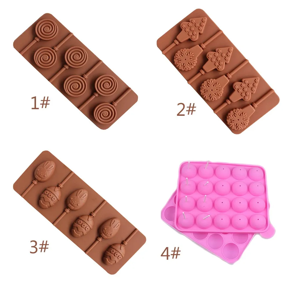 6 Capacity Silicone Round-Egg-Lollipop Baking Hard Candy Mold DIY Mould Rectangular UK | Дом и сад