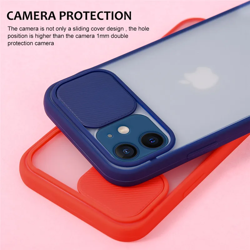 Модный чехол для телефона iPhone 12 Pro Max противоударный матовый защиты объектива