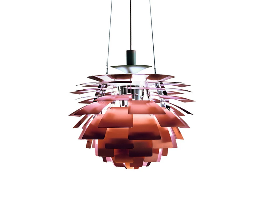 rose read PH5 скандинавский алюминиевый железный подвесной светильник s led e27 Pinecone, подвесной светильник для столовой, спальни, фойе, светильник, светильники - Цвет корпуса: rose read