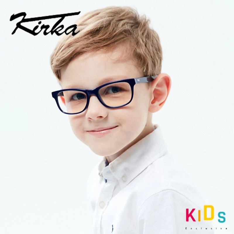 Kirka  glasses frame kids optical lenses for children Flexible Protective Kids Glass frame eyeglasses  Eyeglasses For 6-12 Year