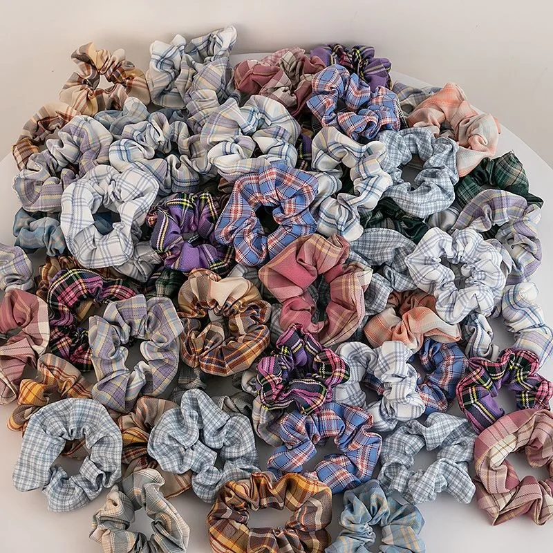 L French Elastic Hair Scrunchies For Women Hair Tie Rubber Band High Quality Hair Rope Accessories Wholesale