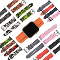 watch band for apple watch 42 45 44mm watch strap 38 41 40mm bracelet for iwatch series7 6 5 4 3 2 1 silicone classic black