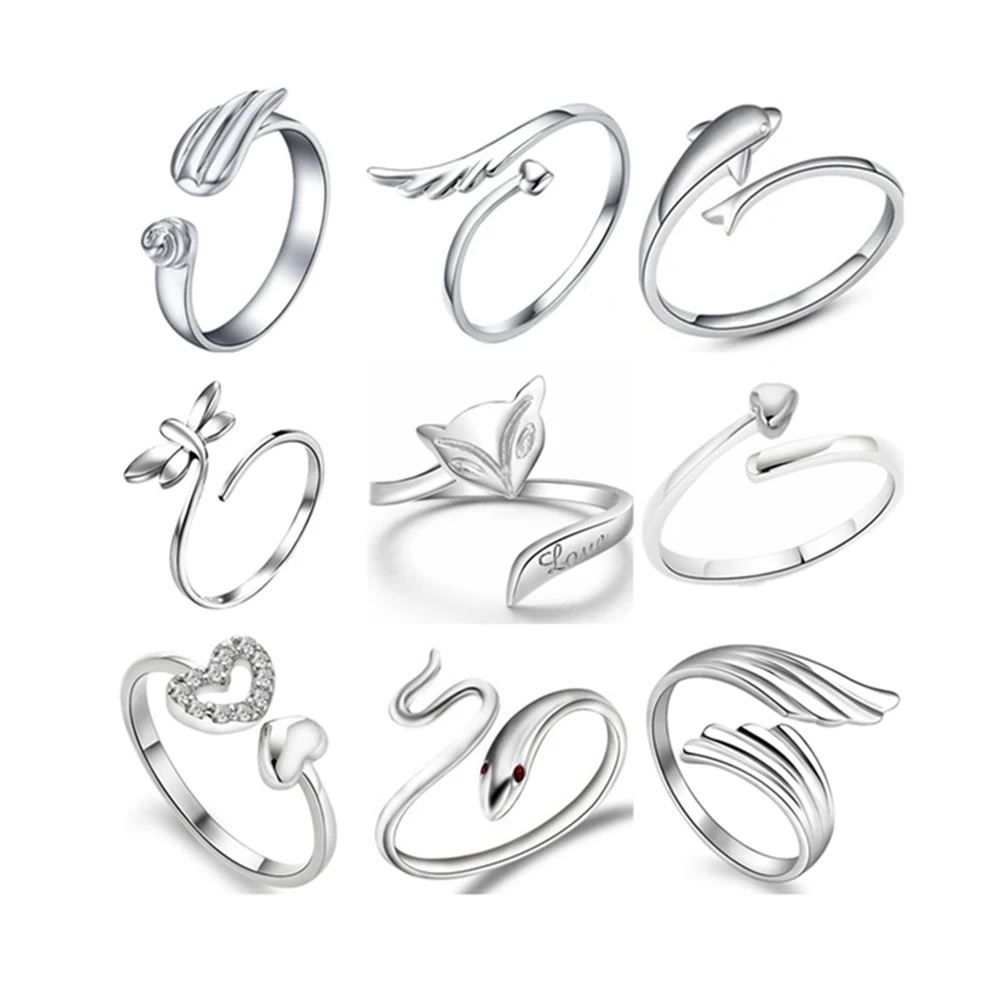 1 шт. оптовая продажа оптом посеребренные медные сердечки любовь смешанные