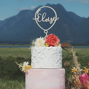 Персонализированный воздушный шар с именем детского торта на день рождения акриловый Деревянный Пользовательский аксессуар для вечеринки в честь будущей мамы товары воздушный шар подарки