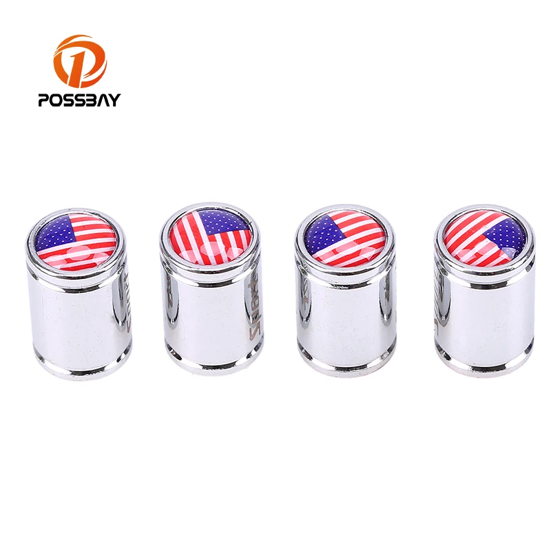 Автомобильные аксессуары 4 шт./компл. POSSBAY колпачки клапанов автомобильных шин 7