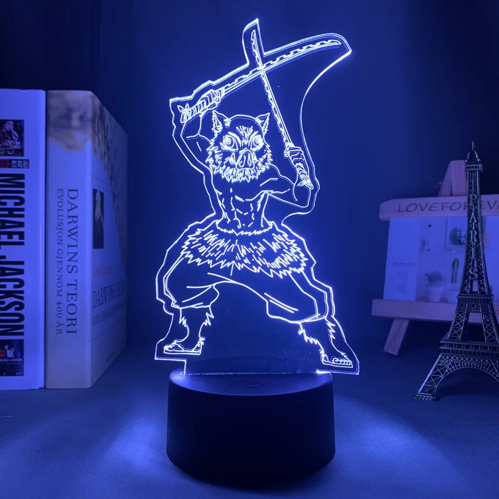 3d светодиодный ночной Светильник аниме демон убийца Kimetsu без Yaiba для Украшения в