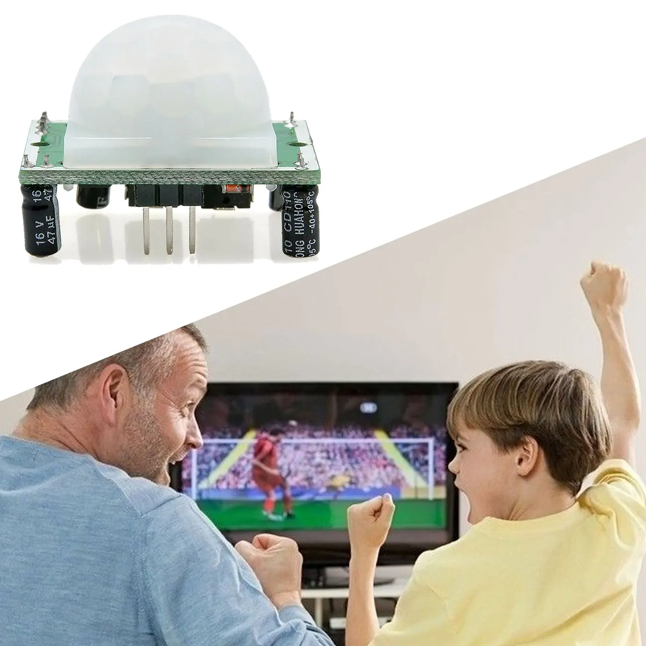 

HC-SR501 Adjust IR Pyroelectric Infrared PIR Motion Sensor Detector Module for Arduino for Raspberry Pi Kit