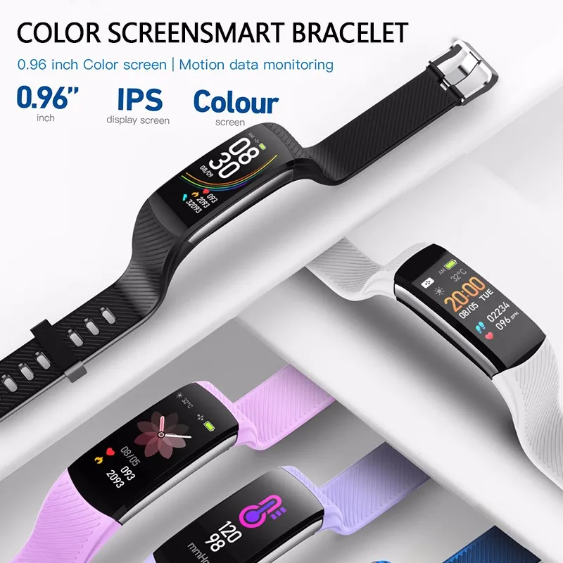 

Fitness Bracelet C6S Smart Watch Waterproof Smart Bracelet Heart Rate Monitor Health Tracker bracelet For Sport Smart Band