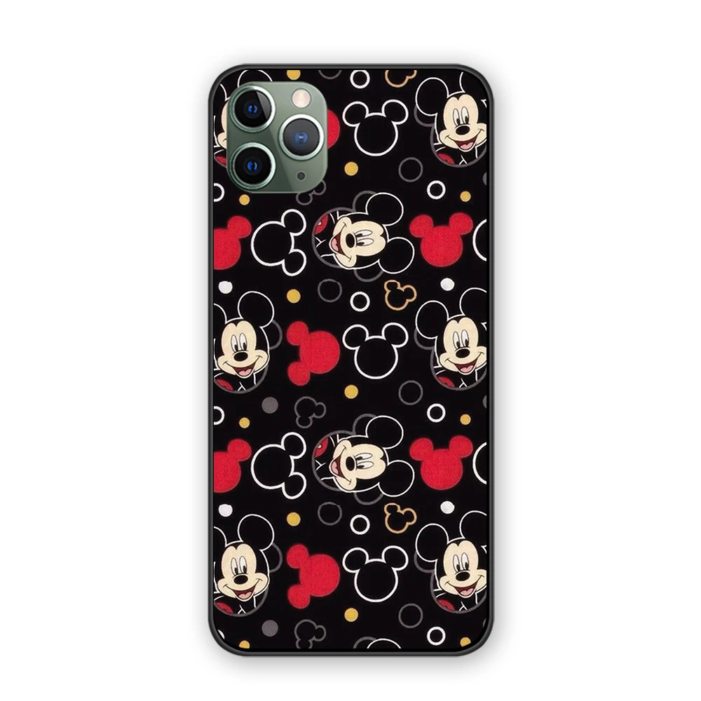 Милый сердитый Микки Минни комикс для iPhone 5 5S 6 6s 7 8 Plus X XS XR 11 Pro Max черный чехол ТПУ чехол - Цвет: 4