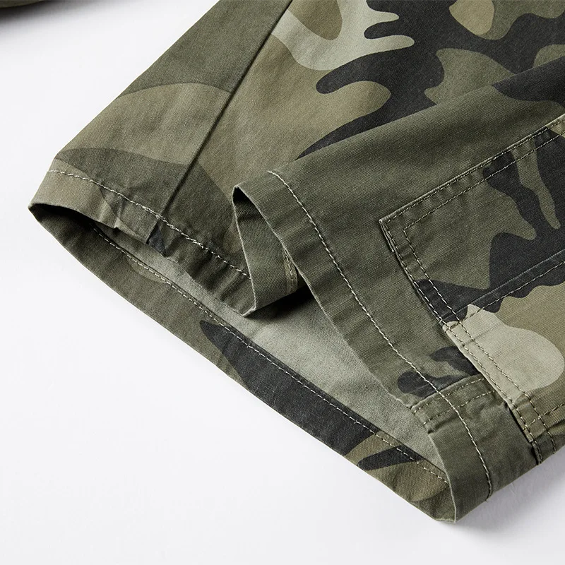

2021 Summer New Men's Casual Camouflage Shorts Non-iron Processing Five-point Pants Overalls Fashion Urban Pants