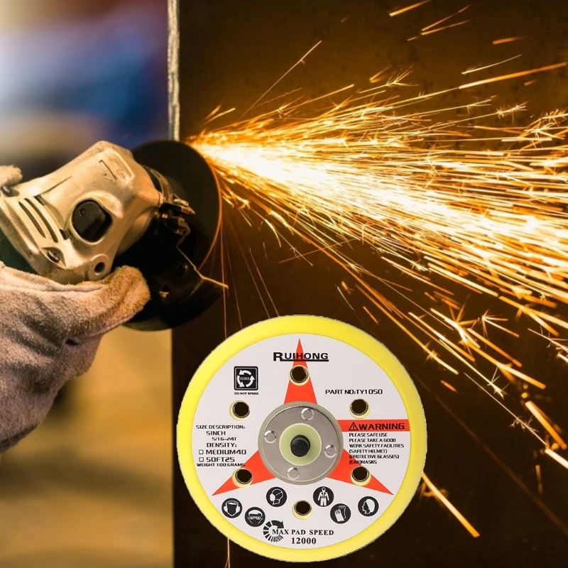

Lightweight Sanding Disc Pad 5"/125mm M8 Self-adhesive Perfectly Balanced for Faster Working and Professional Finish