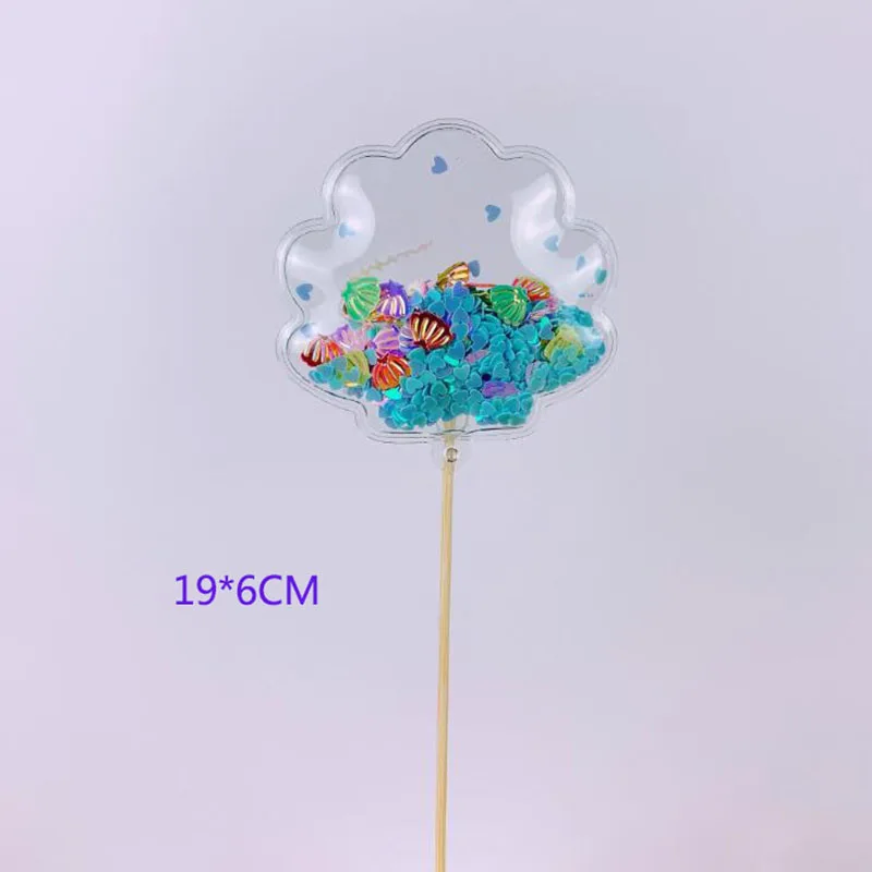 14 Bling Fairy PVC Cake Topper Unicorn Love Crown Cloud Shiny Flamingo Cupcake Topper for Wedding Birthday Party Cake Decorations - Цвет: 14