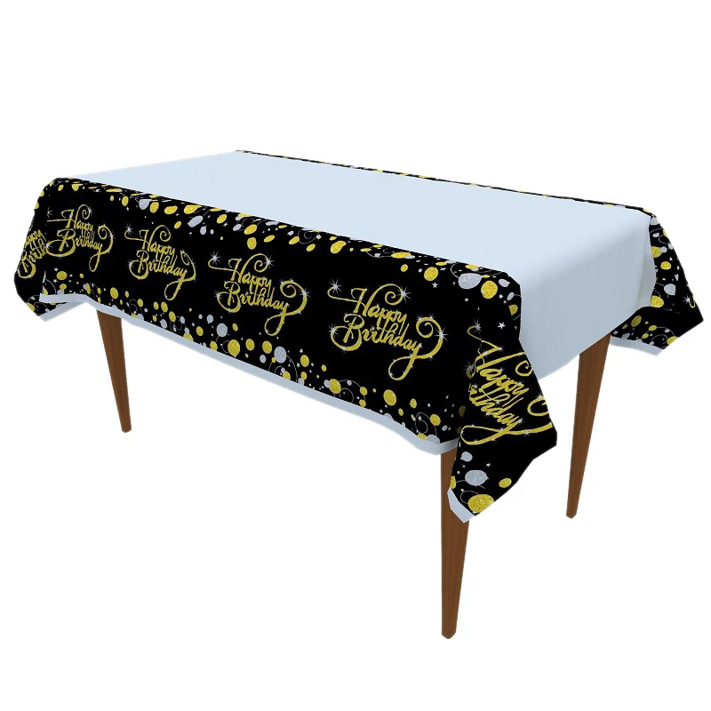 

DIY Combine Birthday Party Disposable Tableware Paper Cups Plate Banner Table Cloth 18/21/30/40/50/60st Birthday Party Supplies