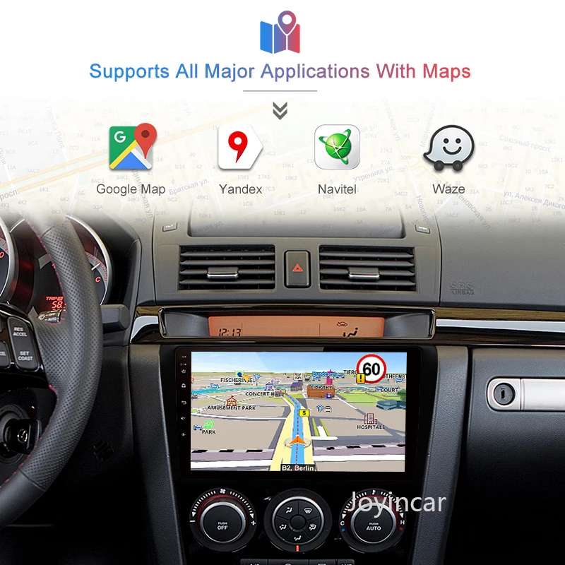 Автомагнитола 9 дюймов Android 1 2 din GPS стерео Wi-Fi для Mazda 3 2004 2005 2006 2007 2008 2009 2010 2011 2012 |