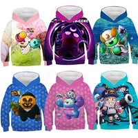 shoooter game spike star kids hoodies sweatshirts 3d print leon star sweatshirt kids boys girls fashion clothes for children
