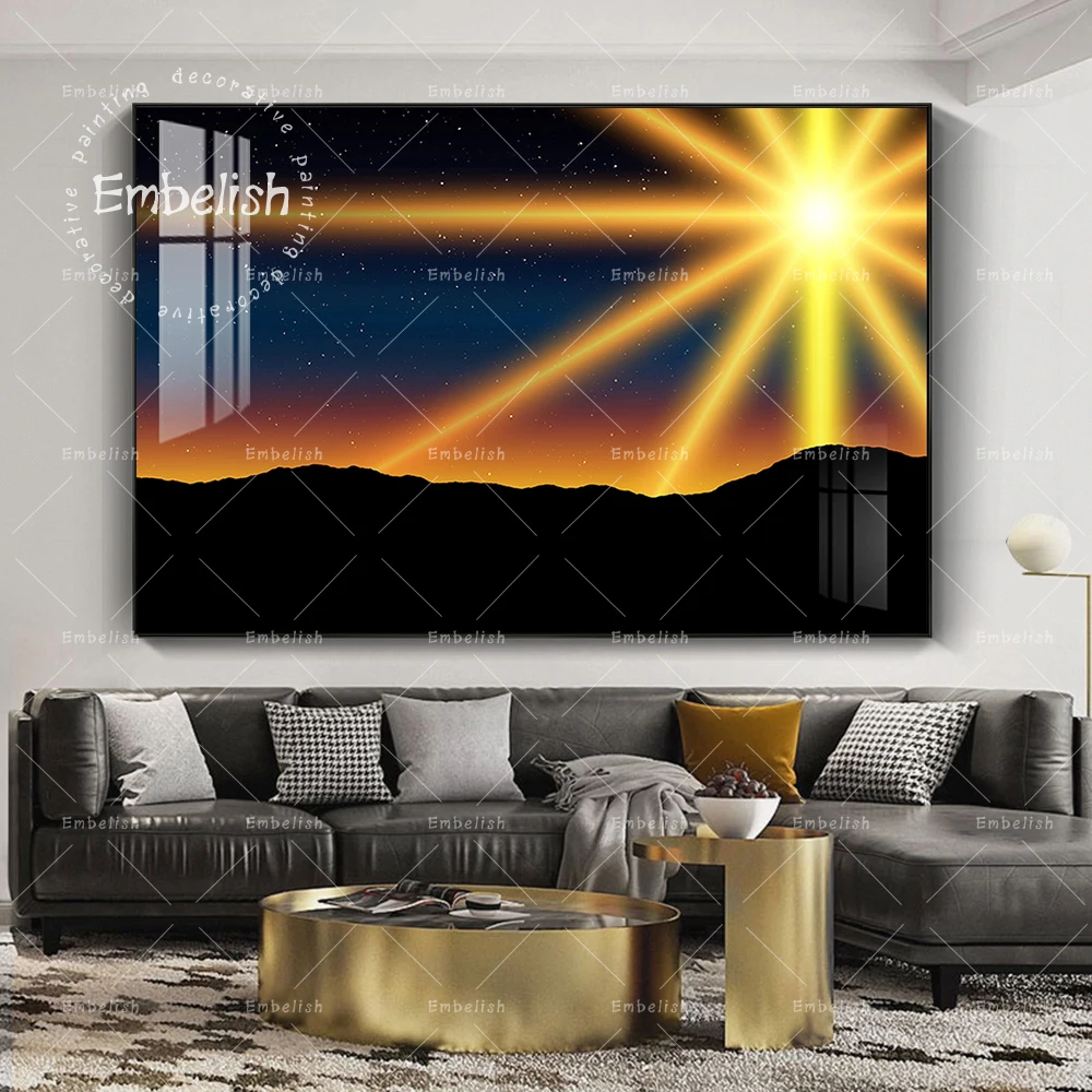 

1 Pieces Sunrise Landscape HD Print On Canvas Oil Paintings For Living Room Modern Home Decor Wall Art Pictures Office Artworks