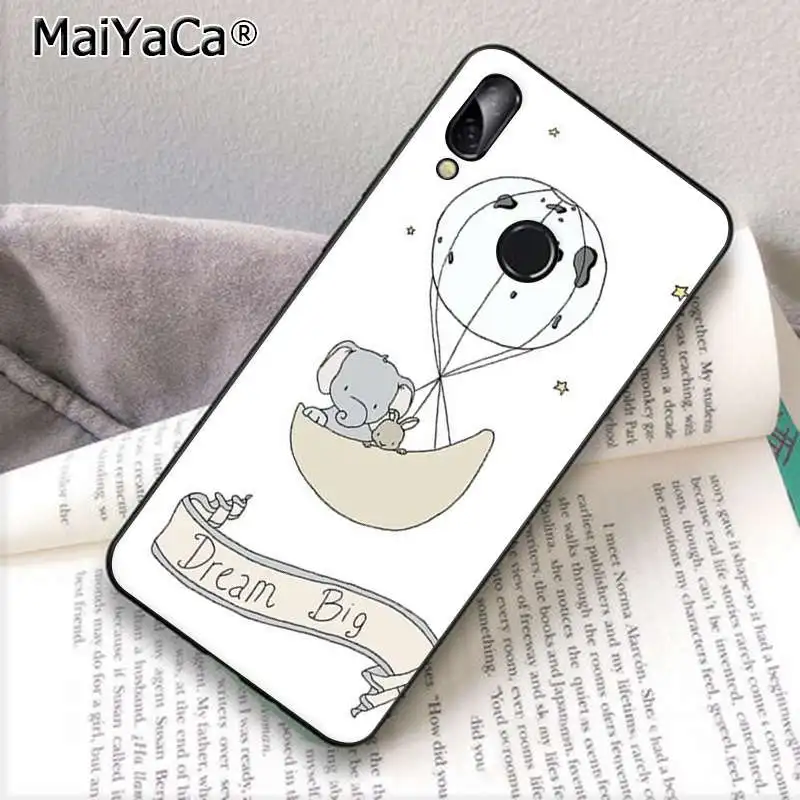 MaiYaCa слон мультфильм узор ТПУ Мягкий Сотовый телефон чехол для Huawei P10 lite P20 pro P20lite