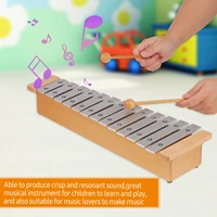 13 note glockenspiel portable aluminum piano xylophone percussion instrument musical instrument with wooden sticks