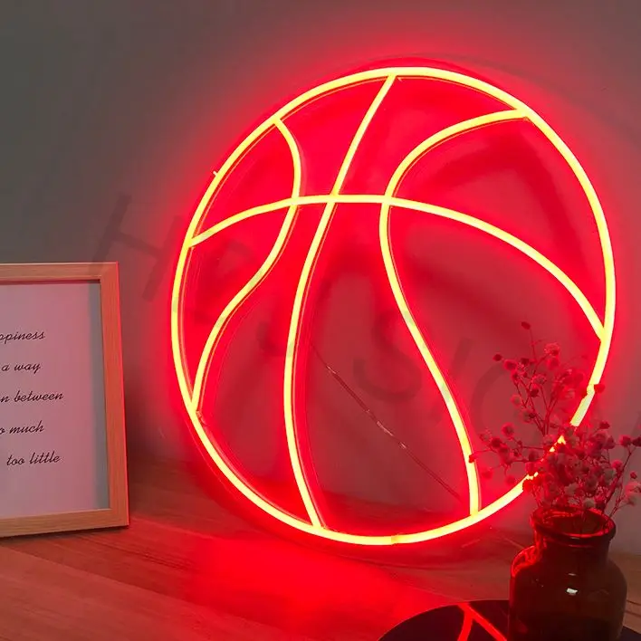 Basketball Logo INS Personalized Gift Custom LED neon sign Wall Decor For Bedroom Bar Store Club Display Light | Освещение