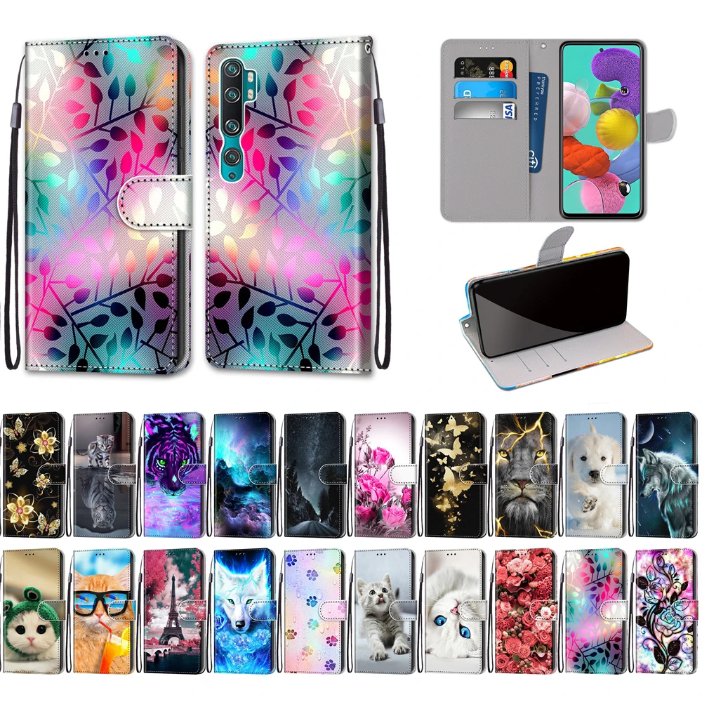 

Redmi 8 8a Case on for etui Xiaomi Redmi Note 8T Case 3D Cartoon Wallet Leather Flip Cover for Funda Xiaomi note 10 cc9 pro Casa