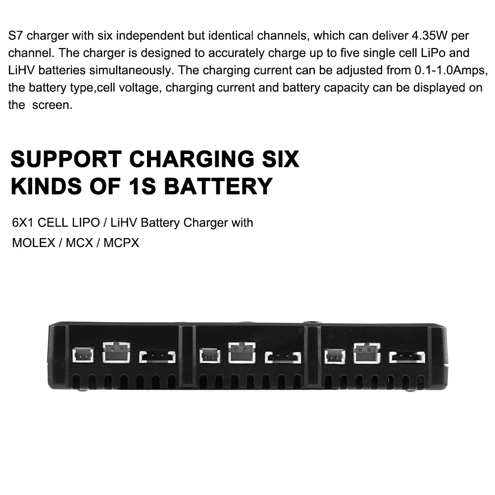 Зарядное устройство для аккумуляторов HTRC X6 LiHV 6 26 в пост. Тока каналов Micro MX MCPX JST