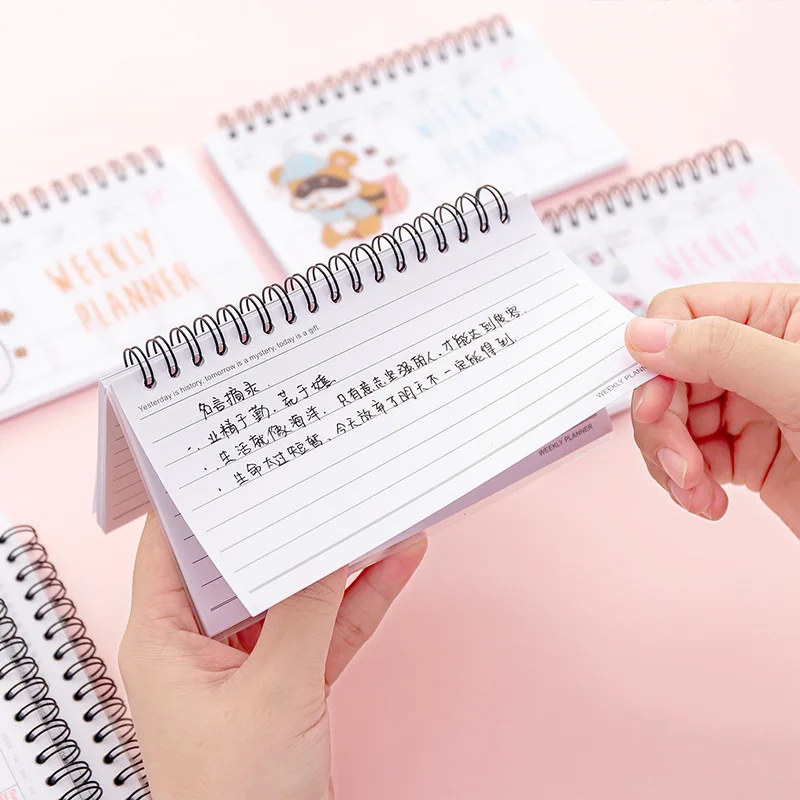 2020 kawaii Coil book планировщик Еженедельный обучение началу ежедневного планирования