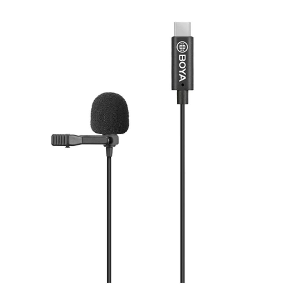Всенаправленный цифровой нагрудный видеомикрофон BOYA BY-M3 Lavalier 6 метров для Android USB