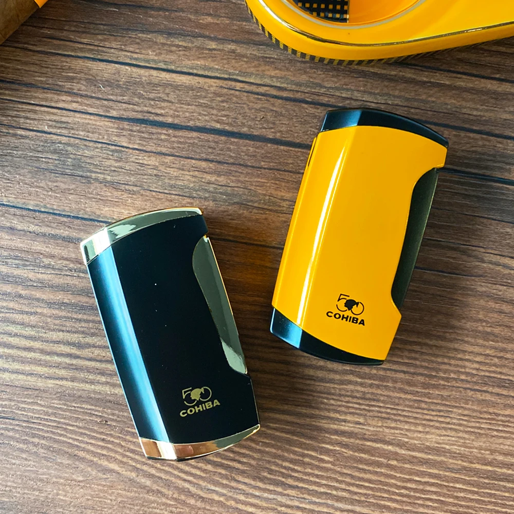 Cohiba металл с питанием от прикуривателя двумя Jet зажигалка факела и Применение