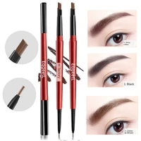 new 2 in 1 eyebrow eyeliner combination pencil eyes eye brow enhancer cosmetics waterproof black liquid eye liner brows pen