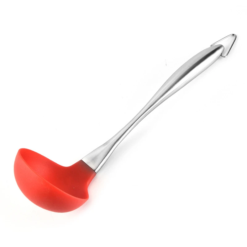 6 шт. набор антипригарная силиконовая кухонная утварь Tong ложка лопатка ковш с