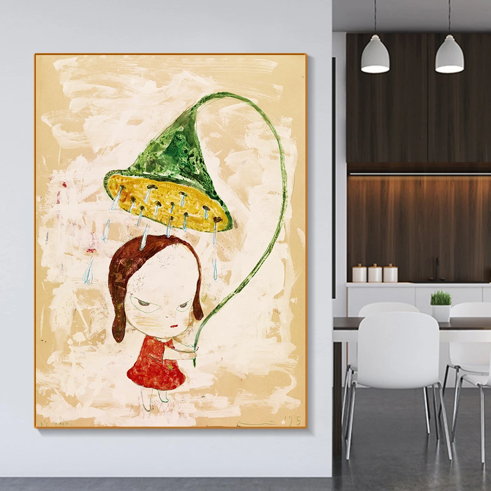 Citon Canvas Yoshitomo Nara 《 It's Rain.1995 Art художественная живопись маслом художественное