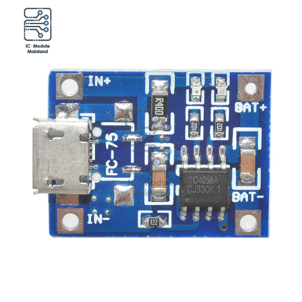 

USB 5V 1A 18650 TP4056 Type-C Micro Mini USB Lithium Battery Charger Board Module 1A Li-ion Dual Functions Charging Board