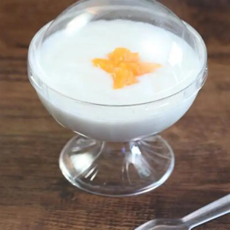 10 шт. одноразовых чашек прозрачная чашка для желе пудинга контейнер муссов и