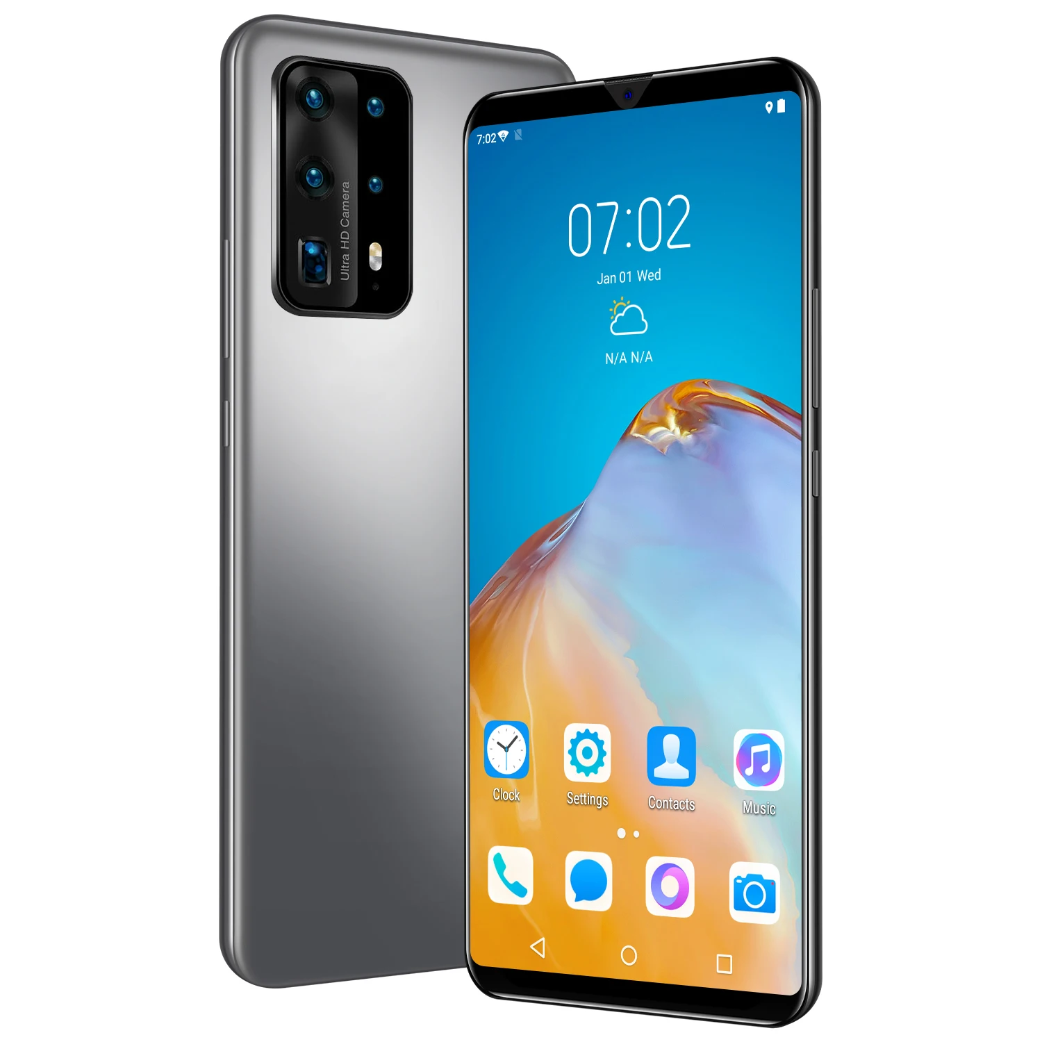 

6.3 Inch Smartphone P45 Pro+ 12GB 512GB 16MP+32MP Android 10 4800mAh Ten Core Really MTK6875 4G 5G Dual SIM Global Version