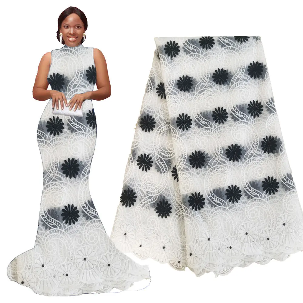 Африканские кружевные ткани 5 ярдов нигерийские французские персиковые для