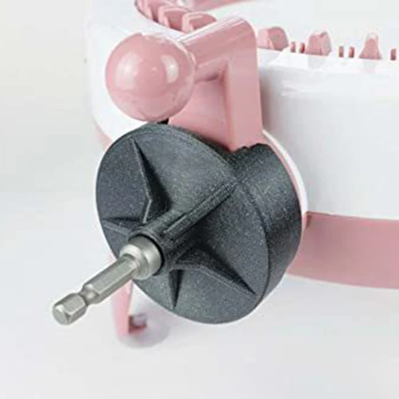 Adaptador de corriente de punto r&aacute;pido para m&aacute;quina de tejer, accesorio de destornillador el&eacute;ctrico para tejer, Sentro Jamit-5