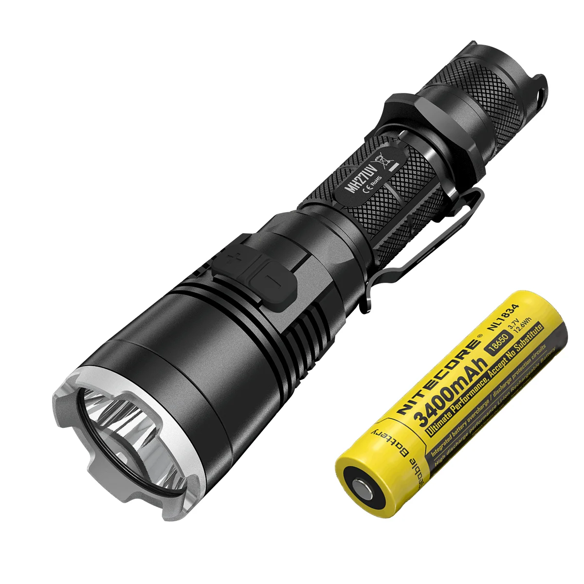 Pаспродажа NITECORE MH27UV USB перезаряжаемая тактисветильник вспышка 1000 люмен XP-L HI V3 Светодиодный УФ-светильник нм красный синий источник света Pаспродажа NITECORE MH27UV USB перезаряжаемая тактисветильник вспышка 1000 люмен XP-L HI V3 Светодиодный УФ-светильник нм красный синий источник света