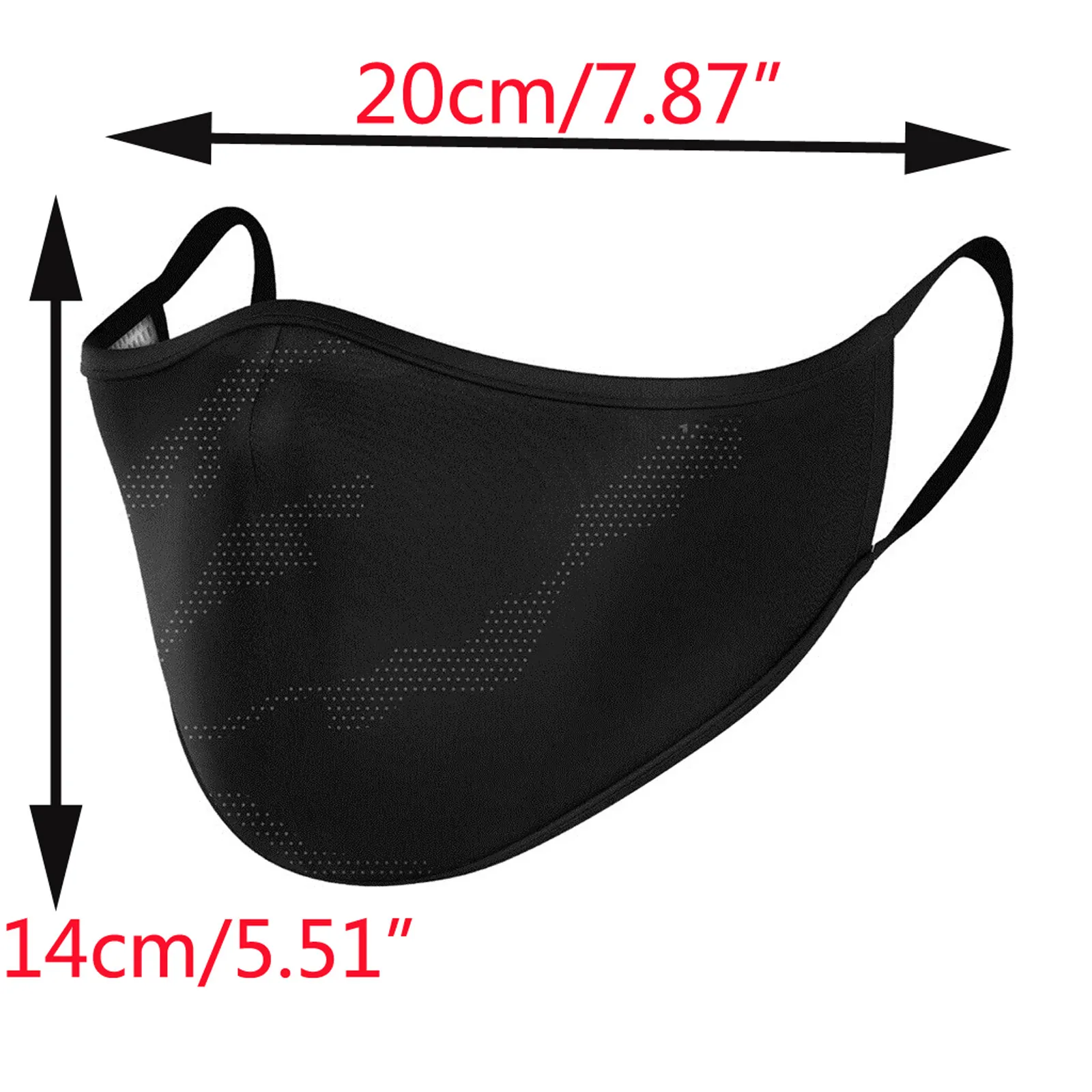 

Black Breathable Mask For Men Sports Washable Cloth Masks Ear Loops Adjust Bandage Adult Mesh Pm2.5 Maske Protec