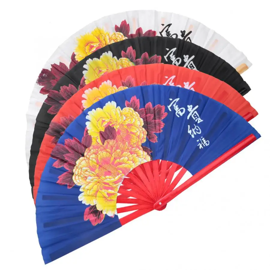 Натуральный Бамбук рамка Тай чи вентилятор Китайский кунг фу Вентилятор