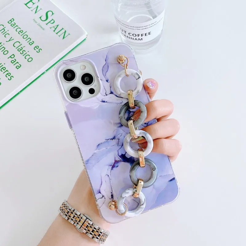 Чехол-браслет для iPhone 13 Pro Max 12 Mini 11 XS X XR 7 8 Plus ударопрочный IMD застекленный